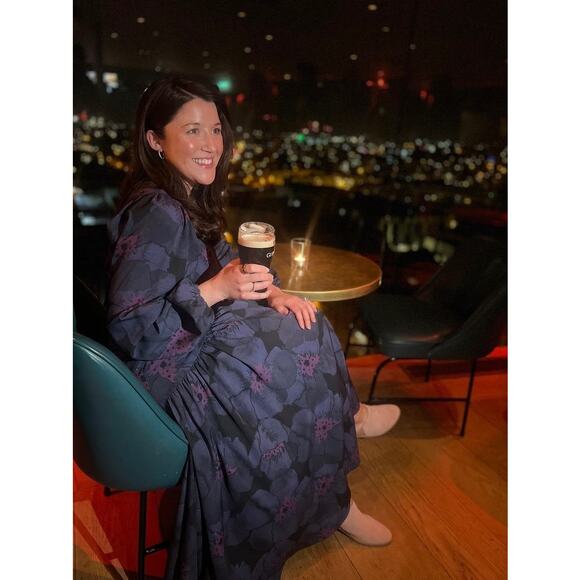 HUTCH Women's Purple Floral Wrap Long Sleeve Lima A-Line Dress Size Extra Large - Picture 12 of 15